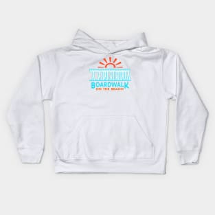 Boardwalk on the beach Kids Hoodie